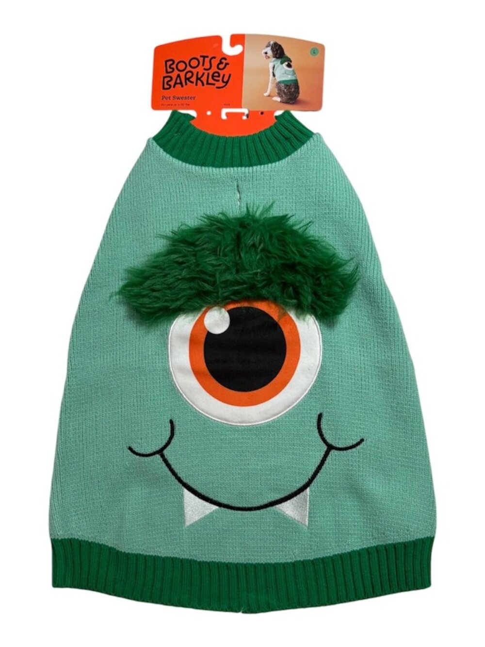 Boots & Barkley One Eyed Vampire Dog Sweater Costume L Halloween NWT